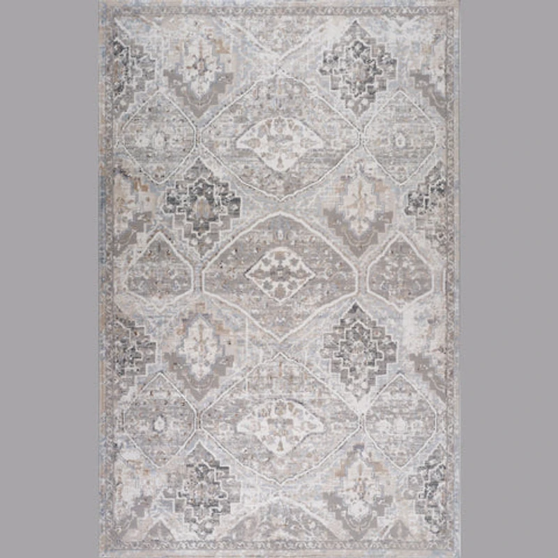Rio Beige Diamond Trellis Area Rug