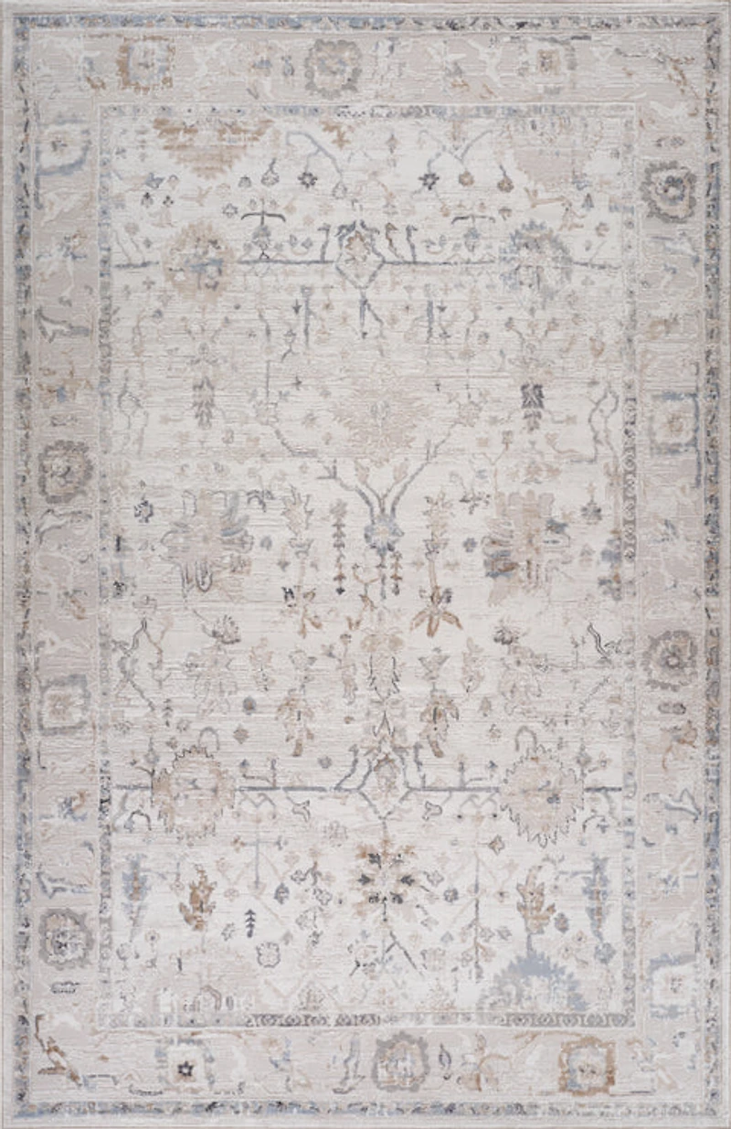 Rio Beige Abstract Lines Area Rug