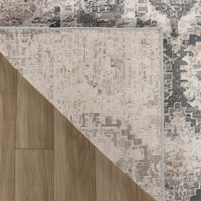 Rio Beige Classic Patchwork Area Rug