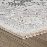 Rio Minimalist Beige Striped Area Rug
