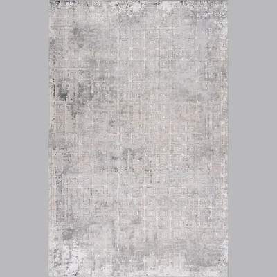Rio Contemporary Grey Lattice Area Rug