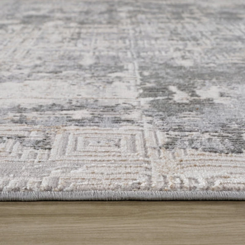Rio Contemporary Grey Lattice Area Rug