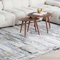 Rio Geometric Grey Modern Area Rug