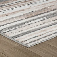 Rio Grey Abstract Lines Area Rug