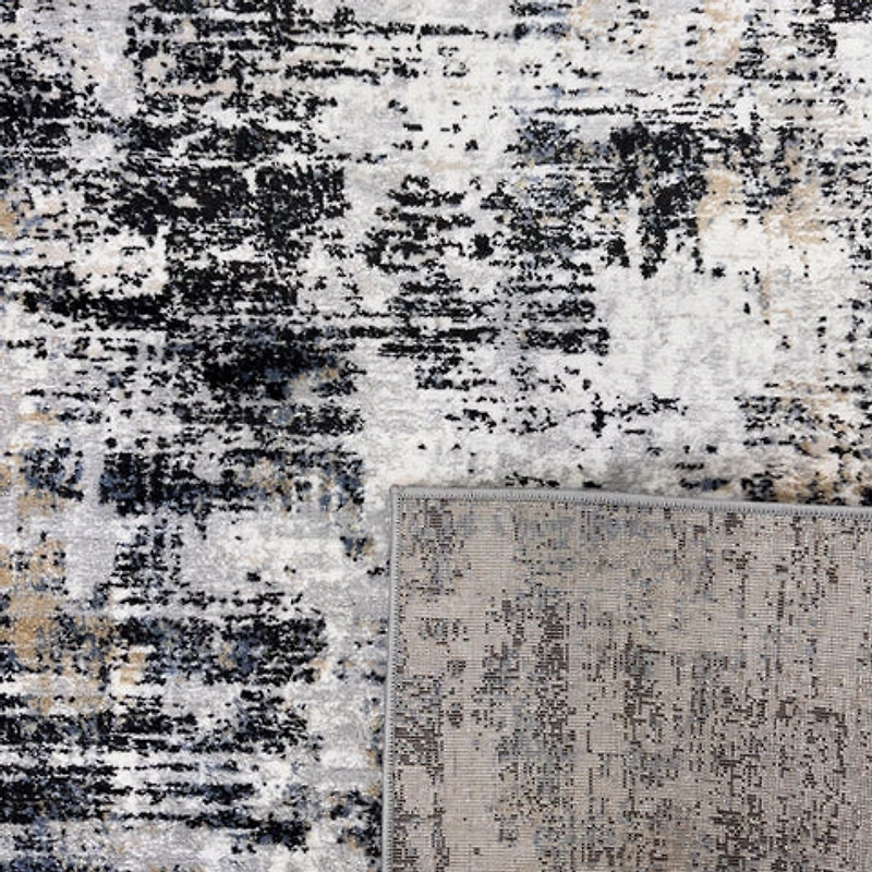 Rio White Modern Abstract Area Rug