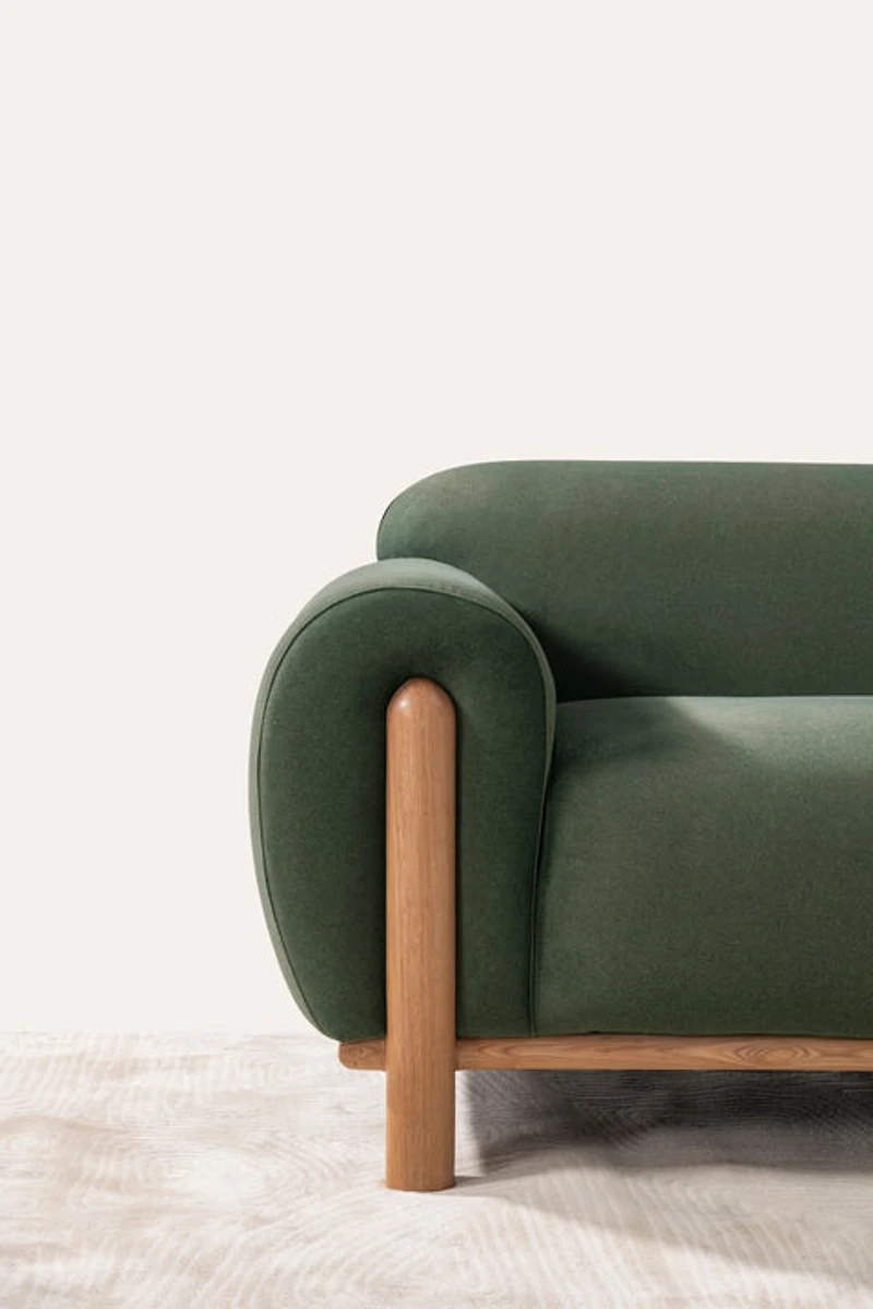 Elowen Sofa - Green Velvet