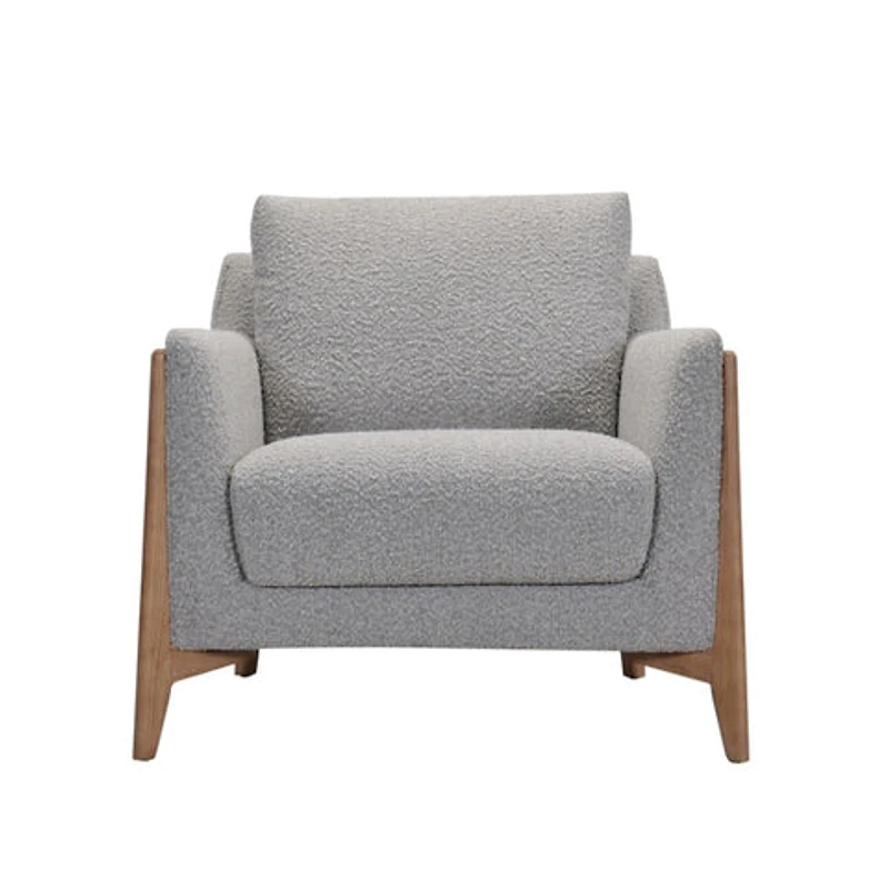 Tashi Boucle Accent Chair - Grey