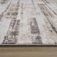 Siena Contemporary White Textured Area Rug
