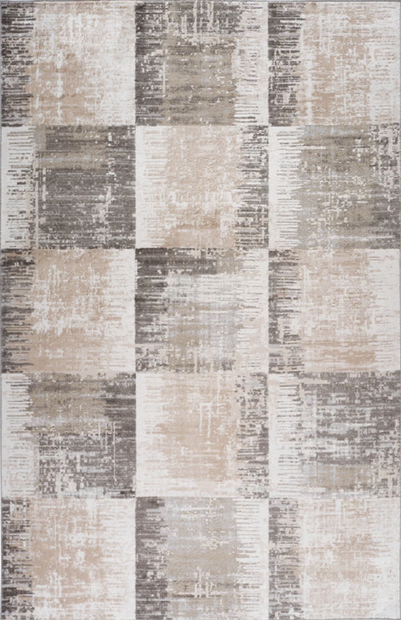 Siena Modern Beige Geometric Area Rug