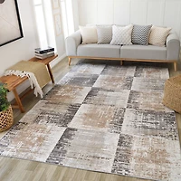 Siena Modern Beige Geometric Area Rug