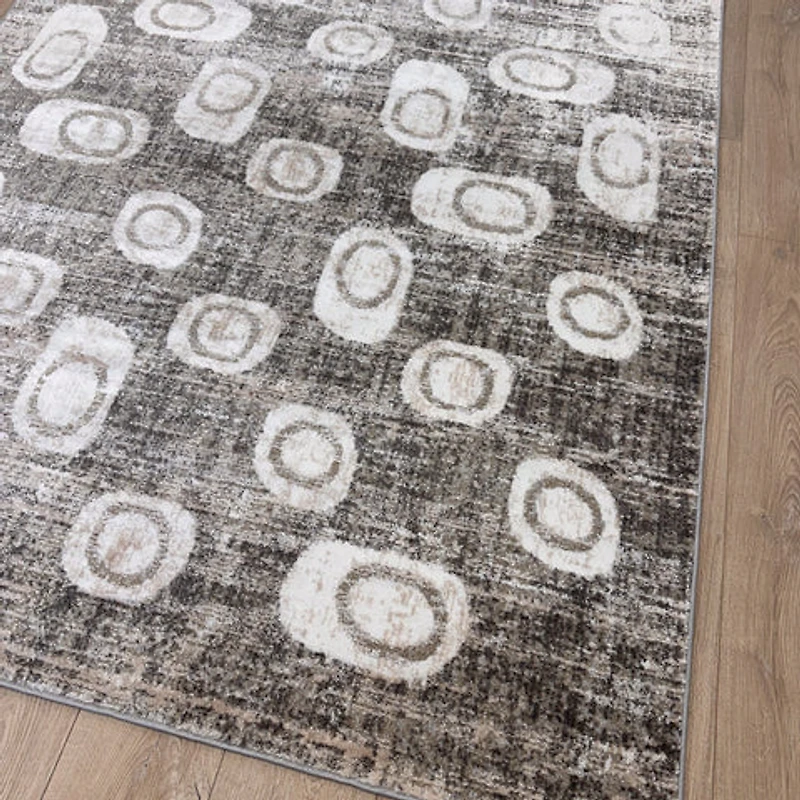 Siena Textured Grey Modern Area Rug