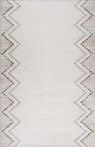 Siena Minimalist White Textured Area Rug