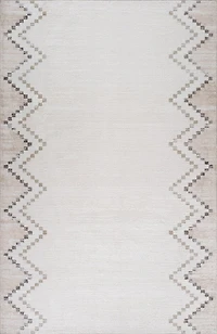 Siena Minimalist White Textured Area Rug