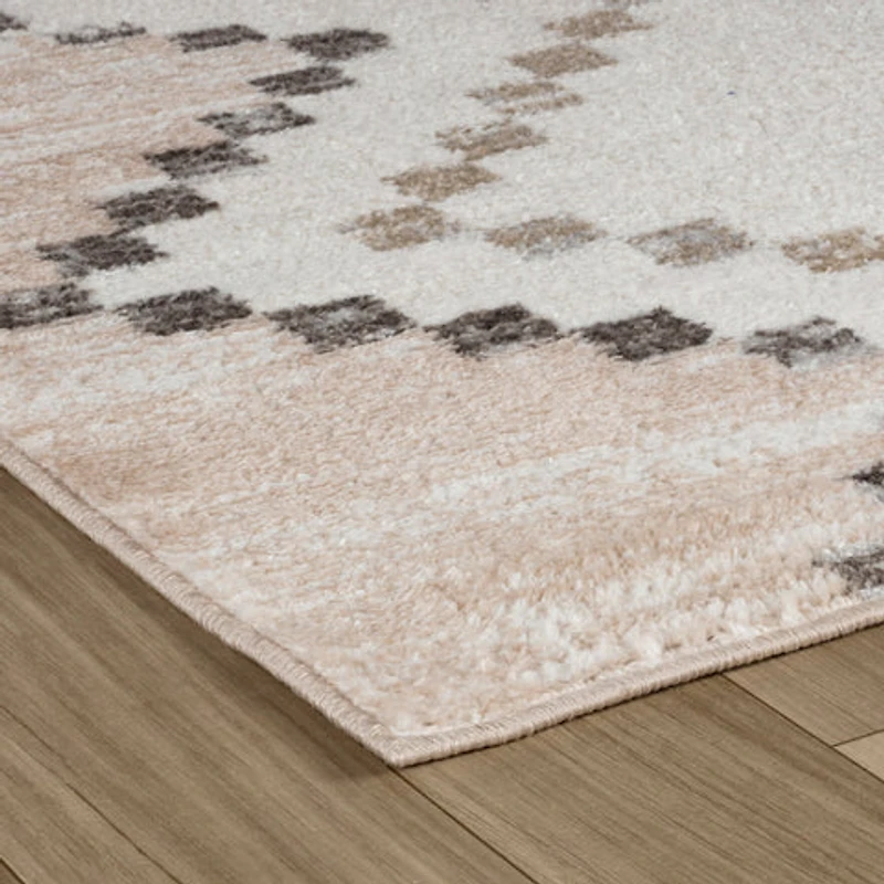 Siena Minimalist White Textured Area Rug