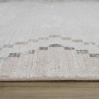 Siena Minimalist White Textured Area Rug