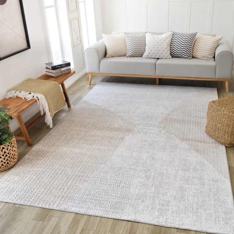 Siena Woven White Trellis Accent Rug
