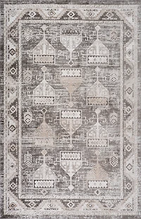 Siena White Contemporary Patterned Area Rug