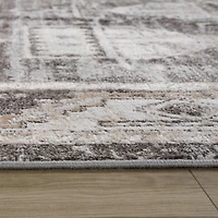 Siena White Contemporary Patterned Area Rug