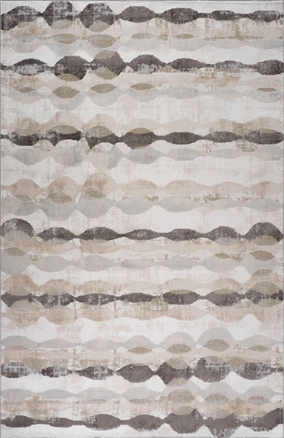 Siena White Geometric Modern Area Rug