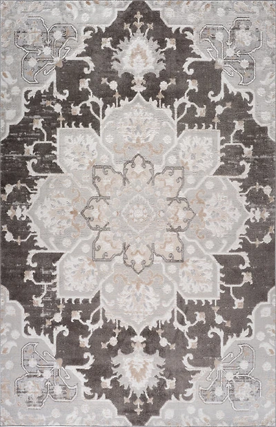Siena Grey Abstract Modern Area Rug