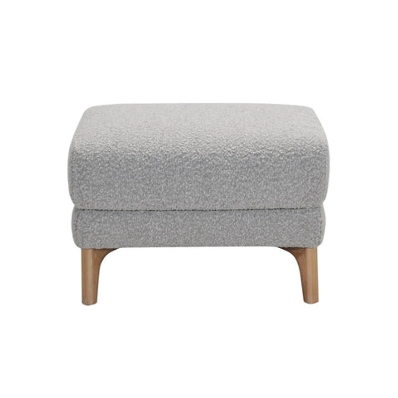 Tashi Boucle Ottoman - Grey