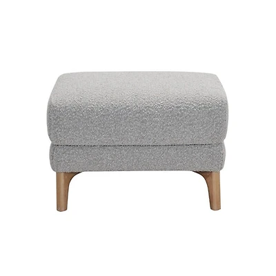 Tashi Boucle Ottoman - Grey