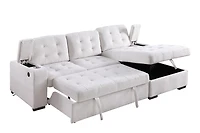 Alonso Media Sleeper Sectional with USB and Cup Holder