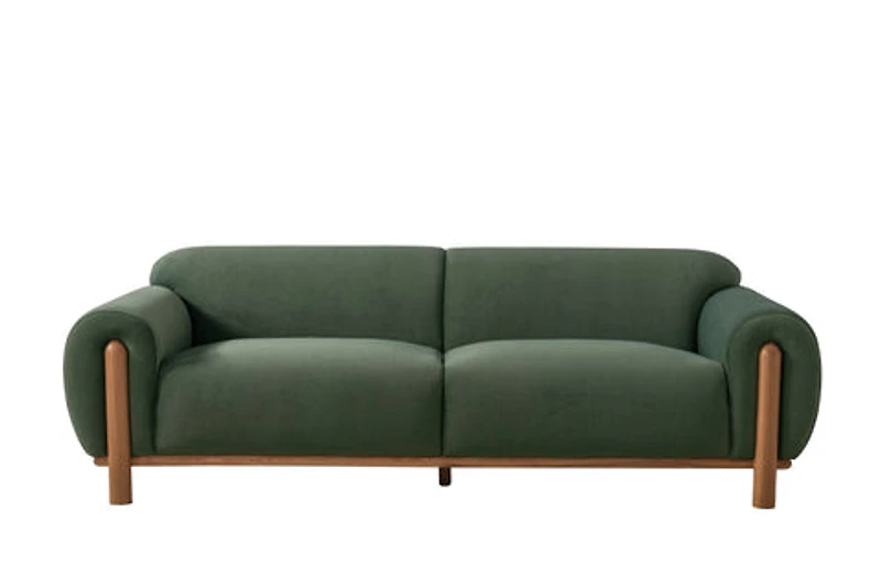 Elowen Sofa - Green Velvet