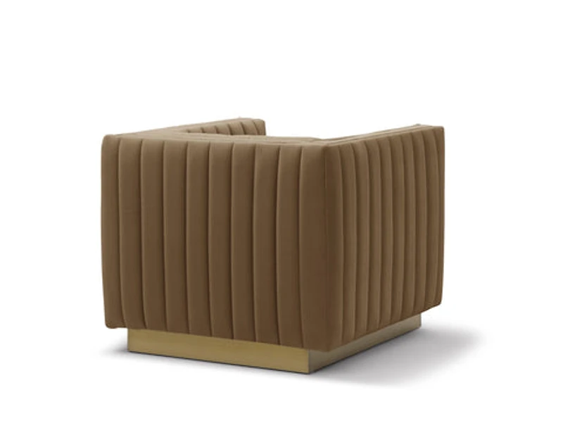 Elba Mid Century Chair - Velvet Bronze