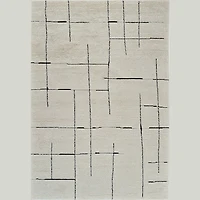 Terra Cream Modern Geometric Area Rug – 7' x 10'