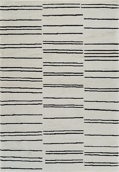 Terra Cream Geometric Trellis Area Rug