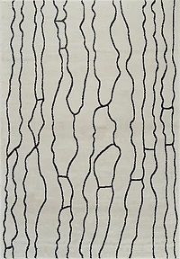 Terra Cream Modern Lattice Area Rug