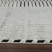 Terra Cream Abstract Striped Area Rug