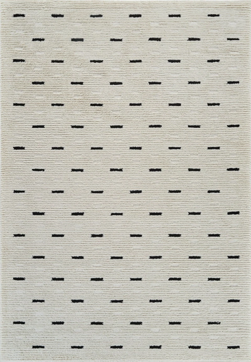 Terra Cream Textured Modern Area Rug