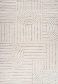 Tulum Beige Geometric Indoor Area Rug
