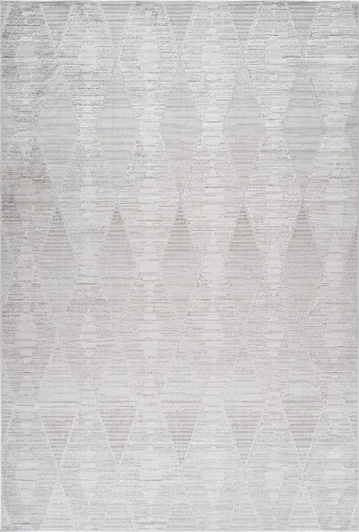 Tulum Grey Diamond-Inspired Area Rug