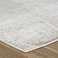 Tulum Grey Diamond-Inspired Area Rug