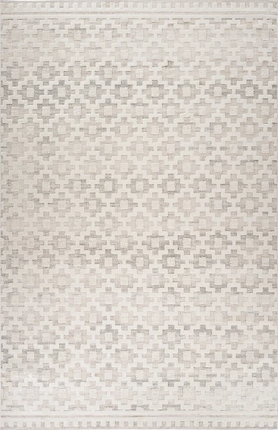 Tulum Beige Abstract Lines Area Rug
