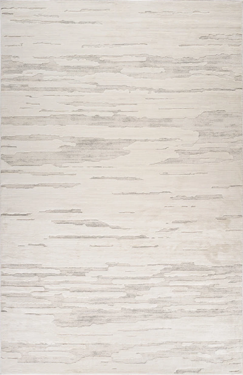 Tulum Beige Tribal Chevron Area Rug