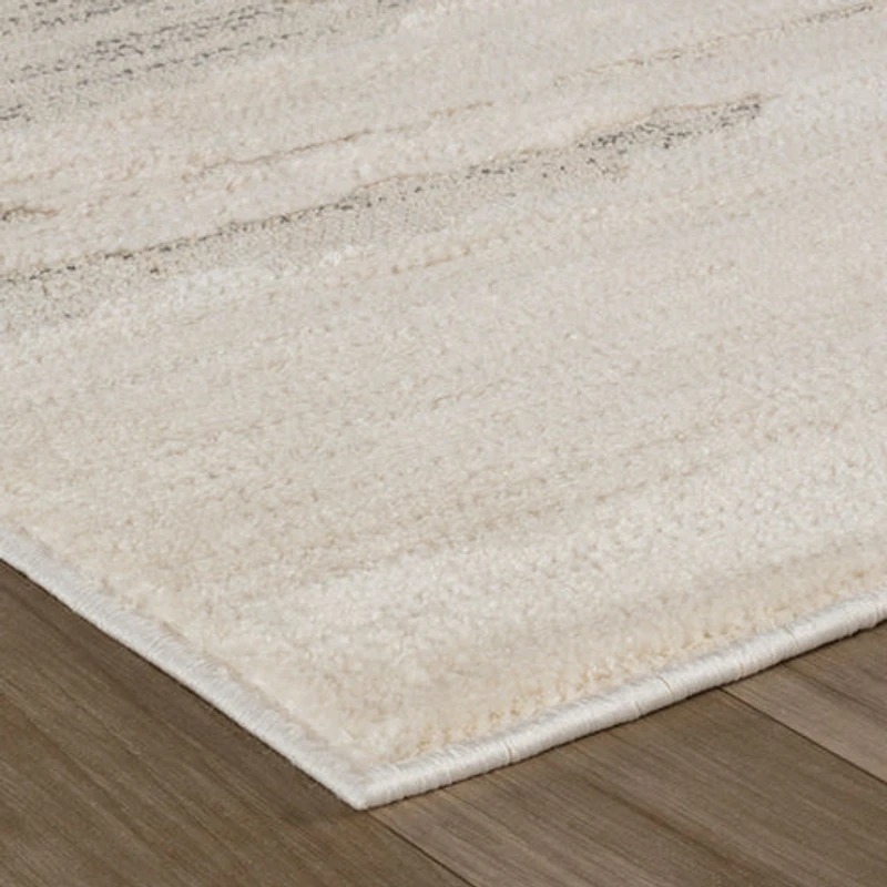 Tulum Beige Tribal Chevron Area Rug