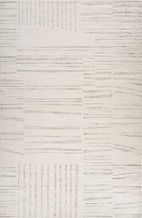 Tulum Beige Geometric Grid Area Rug