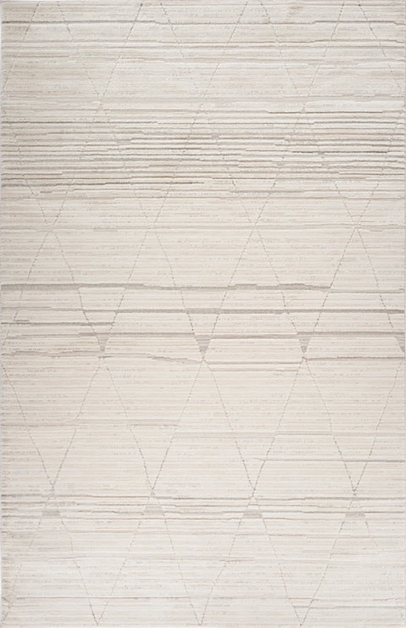 Tulum Beige Boho Diamond Area Rug