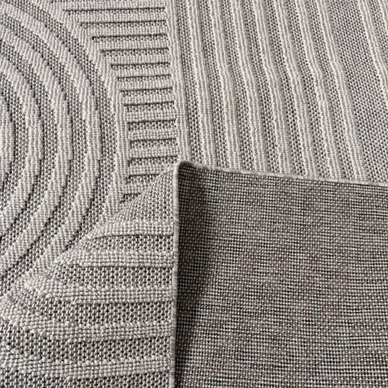 Utopia Grey Modern Wavy Lines Area Rug