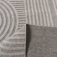 Utopia Grey Modern Wavy Lines Area Rug