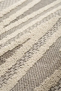 Utopia Grey Distressed Geometric Area Rug