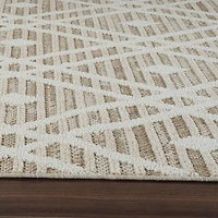 Utopia Brown Diamond Modern Area Rug – 5' x 8'