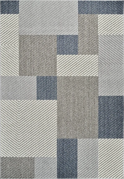 Utopia Grey Modern Abstract Area Rug