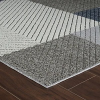 Utopia Grey Modern Abstract Area Rug