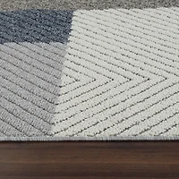 Utopia Grey Modern Abstract Area Rug