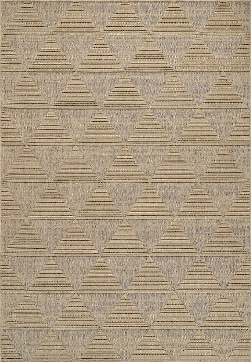 Utopia Beige Geometric Modern Area Rug